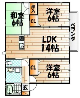 N・フレグランス緑ヶ丘【102号室】の間取り