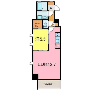 プロシード新安城【6階】の間取り