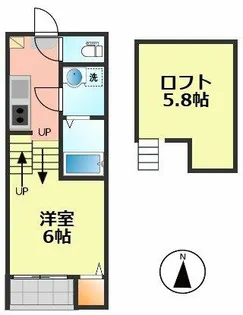 仮称)ハーモニーテラス上小田井一丁目④【2階】の間取り