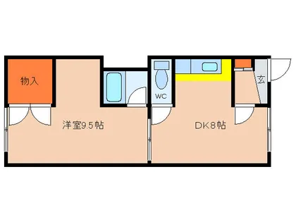 ハイツ元町【3-C号室】の間取り