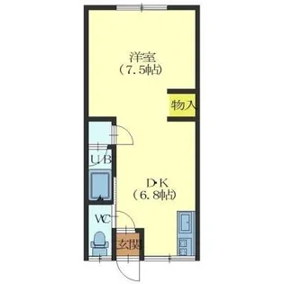 コーポHERO昭和【203号室】の間取り