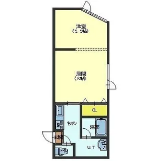 VILLA ANGEL【201号室】の間取り