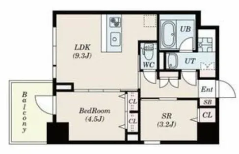 S-RESIDENCE福島diverse【8階】の間取り