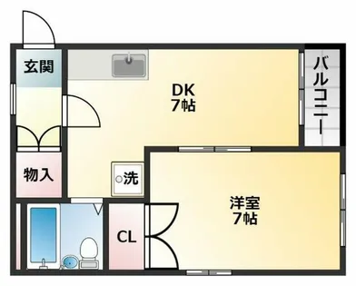 グリーンハイツ佐野【3階】の間取り
