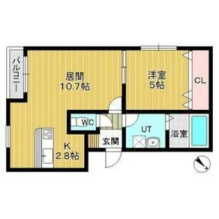 ジェンティーレ南郷【2階】の間取り