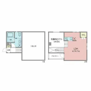 PRIMAVERA WEST【202号室】の間取り