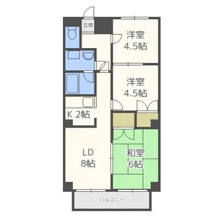 プラスパーウィン【2階】の間取り
