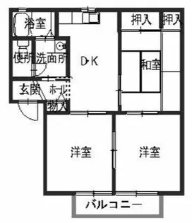 エスポアール北豊中【1階】の間取り