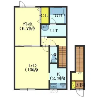 プレミール柏木【203号室】の間取り