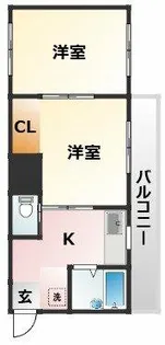 第5東昌ハイツ【3階】の間取り