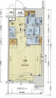 セオリー難波WEST【4階】の間取り