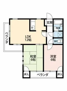 ロイヤル長草【403号室】の間取り