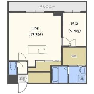ピオネロ伏見【4階】の間取り