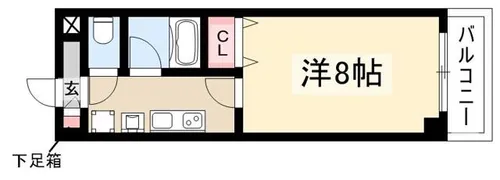 ベレーサ本山【1階】の間取り