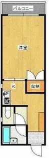 サンヒルズ荘島【205号室】の間取り