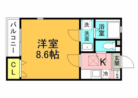 リブレア南久留米駅前【2階】の間取り