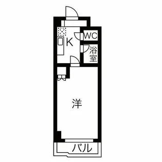 ハウザー高畑【2D号室】の間取り