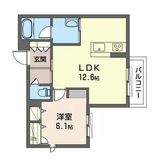 シャーメゾン スピカ【0203号室】の間取り