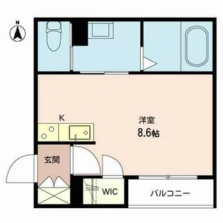 東中島シャーメゾン【0202号室】の間取り