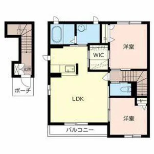 シャーメゾン有田【0203号室】の間取り