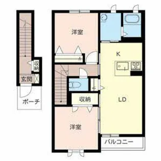 MAST COURT 瀬田【0204号室】の間取り