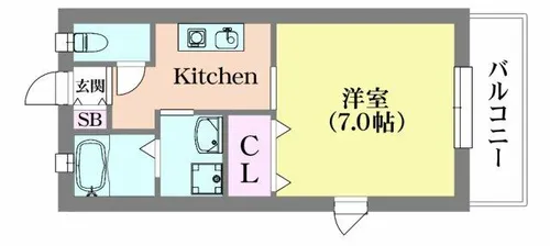 ドミール北鈴【1階】の間取り