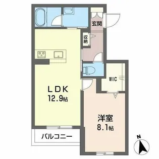 カーサ・ヴェルドール 子育てグリーン【0303号室】の間取り