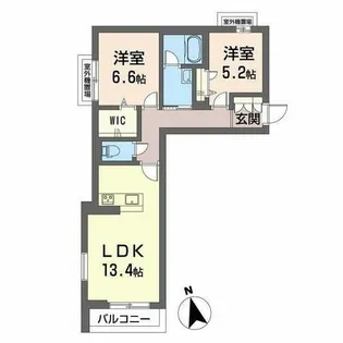 カーサ・ヴェルドール 子育てグリーン【0305号室】の間取り