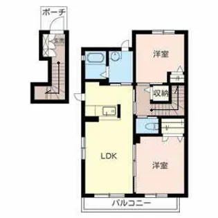 シャーメゾン18【0206号室】の間取り