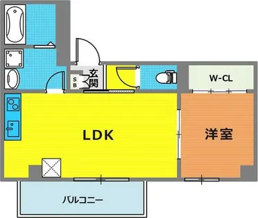サンシエ神戸元町【4階】の間取り