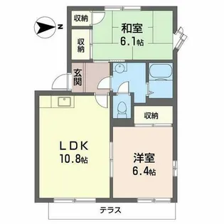 Verde Pallazo箕輪【A101号室】の間取り