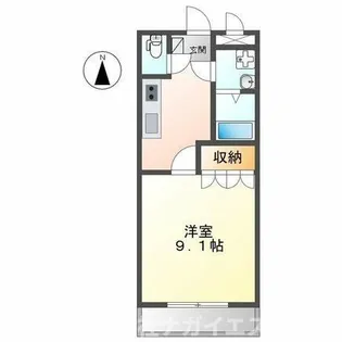ゆいまーる【202号室】の間取り