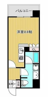 アスリート本町西【603号室】の間取り