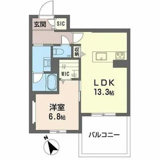Shamaison hills 白壁【0102号室】の間取り