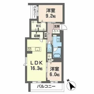 Shamaison hills 白壁【0201号室】の間取り