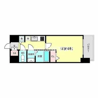 アドバンス難波南ワイズ【1303号室】の間取り