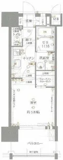 サヴォイ 博多スーペリア【9階】の間取り