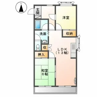 朝宮グリーンメイツ【2階】の間取り