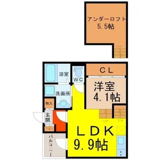 アジュール山王【1階】の間取り