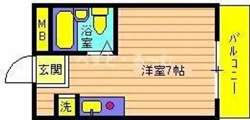 Wins Akashi【401号室】の間取り