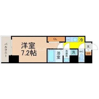ワールドアイ名古屋城北【13階】の間取り