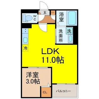 JACK NAGARAⅠ【2階】の間取り