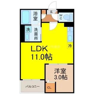 Jack nagaraⅡ【3階】の間取り