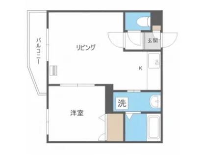 ルーエ琴似【4階】の間取り