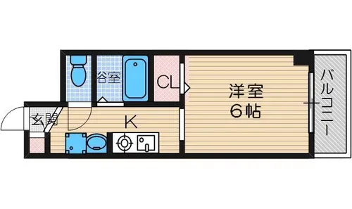 ドロメンスカセ三番館【402号室】の間取り