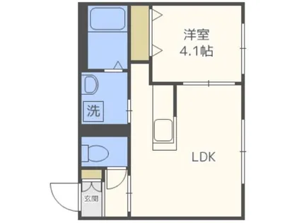 葉月【402号室】の間取り