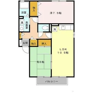 プリンスハイツgen【1階】の間取り