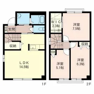 グランビレッジ公園通B【00103号室】の間取り
