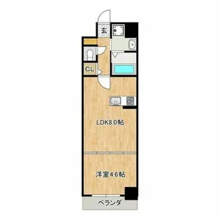 兵庫県西宮市戸田町【マンション】の間取り