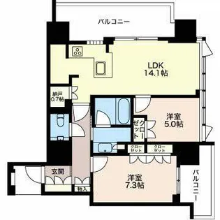 グランドメゾン久屋大通 904号室【0904号室】の間取り